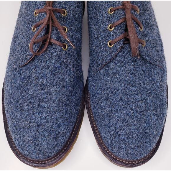Rare DR. MARTENS HARRIS TWEED 3 Eye Oxford Blue Men's Size US10M/UK9/EUR43 EUC - Picture 8 of 13